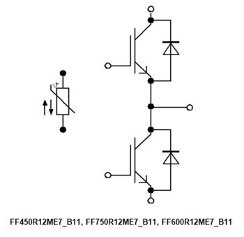 Applikations-Schaltungsdiagramm - Infineon Technologies 1.200 V PIM-IGBT-Module